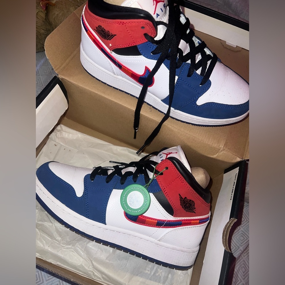 Air Jordan 1 Mid “Multicolored Swoosh”